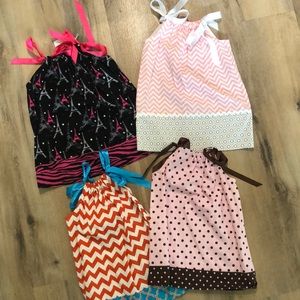 Set of 4 Pillowcase Dresses-Size 2T/3T